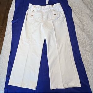 Ann Taylor Mariner High Rise Wide Leg Crop Jeans